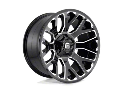 Fuel Wheels Warrior Gloss Black Milled 8-Lug Wheel; 20x9; 1mm Offset (01-06 Sierra 3500 HD SRW)