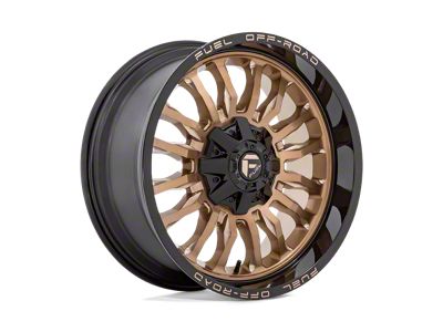 Fuel Wheels Arc Platinum Bronze with Black Lip 8-Lug Wheel; 20x10; -18mm Offset (01-06 Silverado 2500 HD)