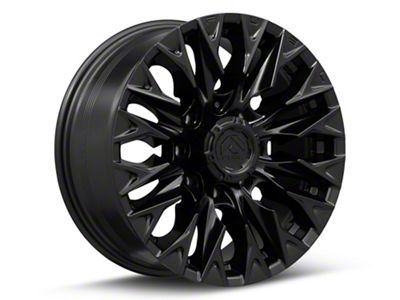 Fuel Wheels Flame Blackout 8-Lug Wheel; 20x10; -18mm Offset (01-06 Silverado 2500 HD)