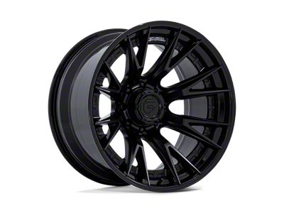 Fuel Wheels Catalyst Matte Black with Gloss Black Lip 8-Lug Wheel; 20x10; -18mm Offset (01-06 Silverado 3500 HD SRW)