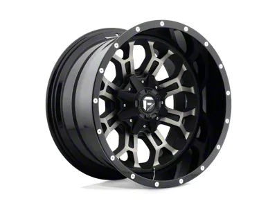 Fuel Wheels Crush Gloss Machined Double Dark Tint 8-Lug Wheel; 18x9; 1mm Offset (01-06 Silverado 3500 HD SRW)