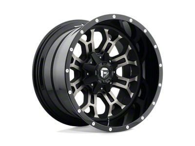 Fuel Wheels Crush Gloss Machined Double Dark Tint 8-Lug Wheel; 20x10; -18mm Offset (01-06 Silverado 3500 HD SRW)