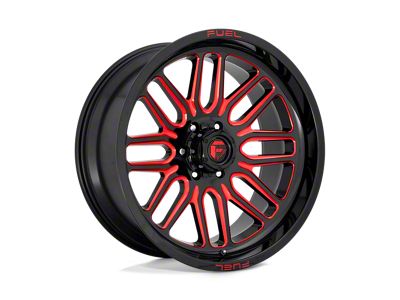 Fuel Wheels Ignite Gloss Black with Red Tinted Clear 8-Lug Wheel; 20x10; -18mm Offset (01-06 Silverado 3500 HD SRW)