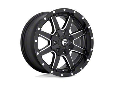 Fuel Wheels Maverick Matte Black Milled 8-Lug Wheel; 22x14; -76mm Offset (01-06 Silverado 3500 HD SRW)