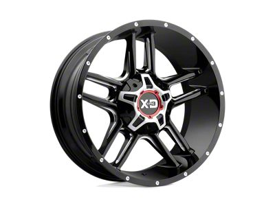 Fuel Wheels Typhoon Matte Black 8-Lug Wheel; 22x12; -44mm Offset (01-06 Silverado 3500 HD SRW)