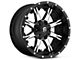 Fuel Wheels NUTZ Black Machined 5-Lug Wheel; 20x9; 1mm Offset (02-08 RAM 1500, Excluding Mega Cab)