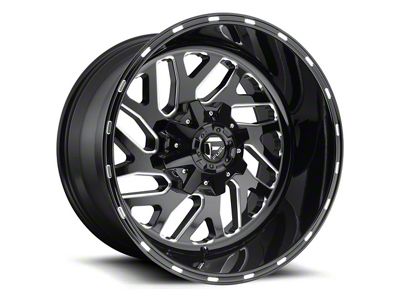 Fuel Wheels Triton Gloss Black Milled 5-Lug Wheel; 22x12; -43mm Offset (02-08 RAM 1500, Excluding Mega Cab)