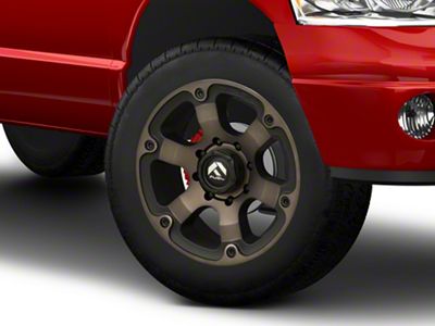 Fuel Wheels Beast Matte Black Double Dark Tint 8-Lug Wheel; 20x9; 1mm Offset (03-09 RAM 2500)