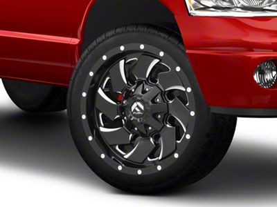 Fuel Wheels Cleaver Gloss Black Milled 8-Lug Wheel; 22x10; -18mm Offset (03-09 RAM 2500)