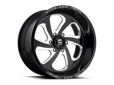 Fuel Wheels Flow Gloss Black Milled 8-Lug Wheel; 18x9; 20mm Offset (03-09 RAM 2500)