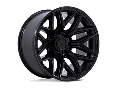 Fuel Wheels Flux Gloss Black 8-Lug Wheel; 22x12; -44mm Offset (03-09 RAM 2500)