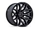 Fuel Wheels Flux Gloss Black Brushed Face with Gray Tint 8-Lug Wheel; 20x9; 1mm Offset (03-09 RAM 2500)