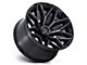 Fuel Wheels Flux Gloss Black Brushed Face with Gray Tint 8-Lug Wheel; 20x9; 1mm Offset (03-09 RAM 2500)