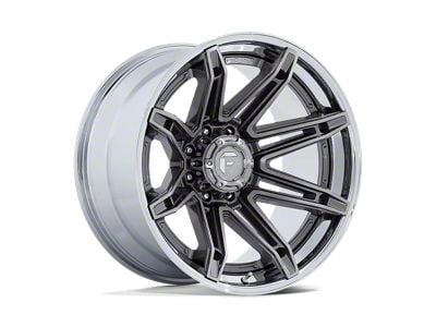 Fuel Wheels Fusion Forged Brawl Platinum with Chrome Lip 8-Lug Wheel; 20x10; -18mm Offset (03-09 RAM 2500)