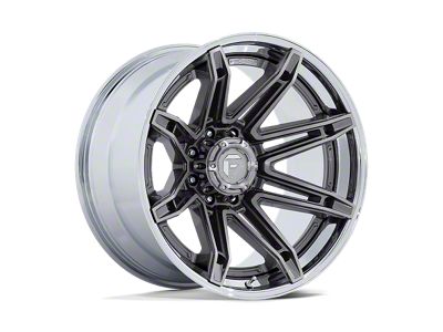 Fuel Wheels Fusion Forged Brawl Platinum with Chrome Lip 8-Lug Wheel; 22x10; -18mm Offset (03-09 RAM 2500)