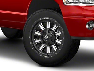 Fuel Wheels Hammer Gloss Black Milled 8-Lug Wheel; 20x10; -18mm Offset (03-09 RAM 2500)