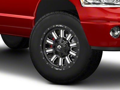 Fuel Wheels Hardline Gloss Black Milled 8-Lug Wheel; 18x9; 20mm Offset (03-09 RAM 2500)