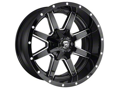 Fuel Wheels Maverick Gloss Black Milled 8-Lug Wheel; 18x9; 1mm Offset (03-09 RAM 2500)