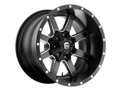 Fuel Wheels Maverick Matte Black Milled 8-Lug Wheel; 20x12; -44mm Offset (03-09 RAM 2500)