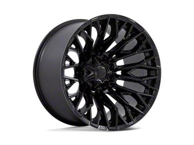 Fuel Wheels Quake Gloss Black Milled 8-Lug Wheel; 20x9; 1mm Offset (03-09 RAM 2500)