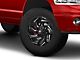 Fuel Wheels Reaction Gloss Black Milled 8-Lug Wheel; 18x9; -12mm Offset (03-09 RAM 2500)