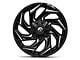 Fuel Wheels Reaction Gloss Black Milled 8-Lug Wheel; 18x9; -12mm Offset (03-09 RAM 2500)