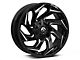 Fuel Wheels Reaction Gloss Black Milled 8-Lug Wheel; 18x9; -12mm Offset (03-09 RAM 2500)