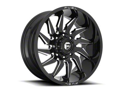 Fuel Wheels Saber Gloss Black Milled 8-Lug Wheel; 20x10; -18mm Offset (03-09 RAM 2500)