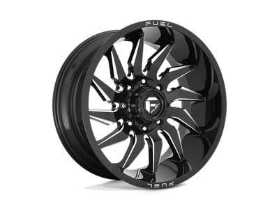 Fuel Wheels Saber Gloss Black Milled 8-Lug Wheel; 22x10; -18mm Offset (03-09 RAM 2500)