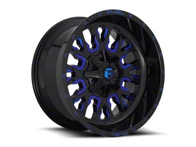 Fuel Wheels Stroke Gloss Black with Blue Tint Clear 8-Lug Wheel; 20x9; 20mm Offset (03-09 RAM 2500)