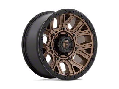 Fuel Wheels Traction Matte Bronze with Black Ring 8-Lug Wheel; 20x9; 1mm Offset (03-09 RAM 2500)