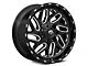 Fuel Wheels Triton Gloss Black Milled 8-Lug Wheel; 18x9; -12mm Offset (03-09 RAM 2500)