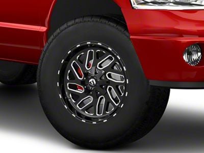 Fuel Wheels Triton Gloss Black Milled 8-Lug Wheel; 18x9; -12mm Offset (03-09 RAM 2500)