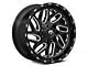 Fuel Wheels Triton Gloss Black Milled 8-Lug Wheel; 18x9; -12mm Offset (03-09 RAM 2500)