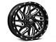 Fuel Wheels Triton Gloss Black Milled 8-Lug Wheel; 18x9; -12mm Offset (03-09 RAM 2500)