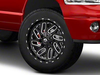 Fuel Wheels Triton Gloss Black Milled 8-Lug Wheel; 20x10; -18mm Offset (03-09 RAM 2500)