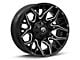 Fuel Wheels Twitch Glossy Black Milled 8-Lug Wheel; 22x12; -44mm Offset (03-09 RAM 2500)