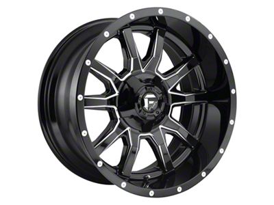 Fuel Wheels Vandal Gloss Black Milled 8-Lug Wheel; 20x9; 20mm Offset (03-09 RAM 2500)