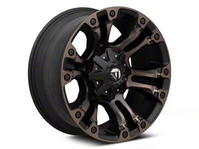 Fuel Wheels Vapor Matte Black Double Dark Tint 8-Lug Wheel; 17x10; -18mm Offset (03-09 RAM 2500)