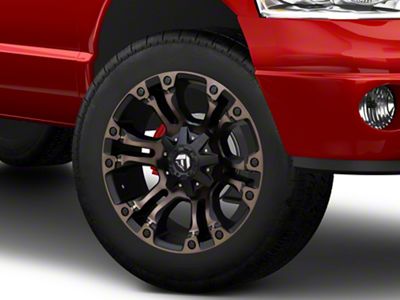 Fuel Wheels Vapor Matte Black Double Dark Tint 8-Lug Wheel; 20x9; 20mm Offset (03-09 RAM 2500)