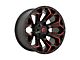 Fuel Wheels Assault Matte Black Red Milled 8-Lug Wheel; 18x9; 1mm Offset (03-09 RAM 3500 SRW)