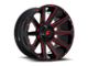 Fuel Wheels Contra Gloss Black with Red Tint Clear 8-Lug Wheel; 20x10; -18mm Offset (03-09 RAM 3500 SRW)