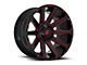 Fuel Wheels Contra Gloss Black with Red Tint Clear 8-Lug Wheel; 20x9; 1mm Offset (03-09 RAM 3500 SRW)