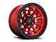 Fuel Wheels Covert Candy Red with Black Bead Ring 8-Lug Wheel; 20x9; 20mm Offset (03-09 RAM 3500 SRW)