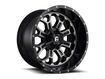 Fuel Wheels Crush Gloss Machined Double Dark Tint 8-Lug Wheel; 18x9; 20mm Offset (03-09 RAM 3500 SRW)