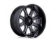 Fuel Wheels Darkstar Matte Gunmetal with Black Lip 8-Lug Wheel; 20x10; -18mm Offset (03-09 RAM 3500 SRW)