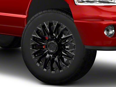 Fuel Wheels Flame Blackout 8-Lug Wheel; 20x10; -18mm Offset (03-09 RAM 3500 SRW)