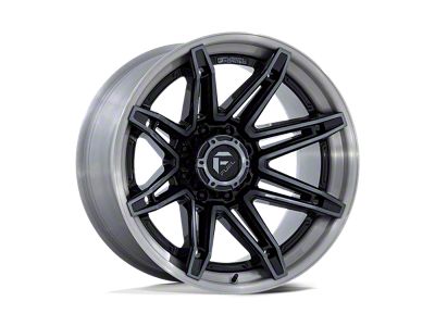 Fuel Wheels Fusion Forged Brawl Gloss Black Brushed Dark Tinted Clear 8-Lug Wheel; 20x10; -18mm Offset (03-09 RAM 3500 SRW)