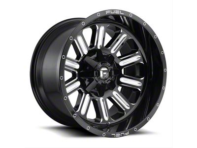 Fuel Wheels Hardline Gloss Black Milled 8-Lug Wheel; 20x9; 20mm Offset (03-09 RAM 3500 SRW)