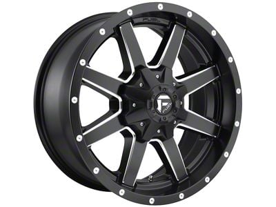 Fuel Wheels Maverick Matte Black Milled 8-Lug Wheel; 20x9; 20mm Offset (03-09 RAM 3500 SRW)